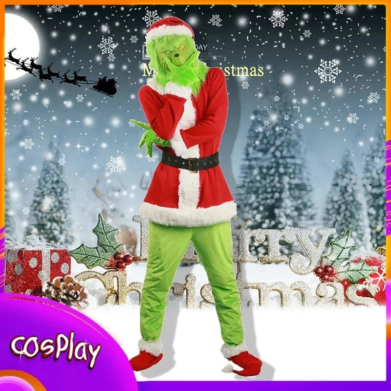 Velvet Santa Hooded Carnival Cape