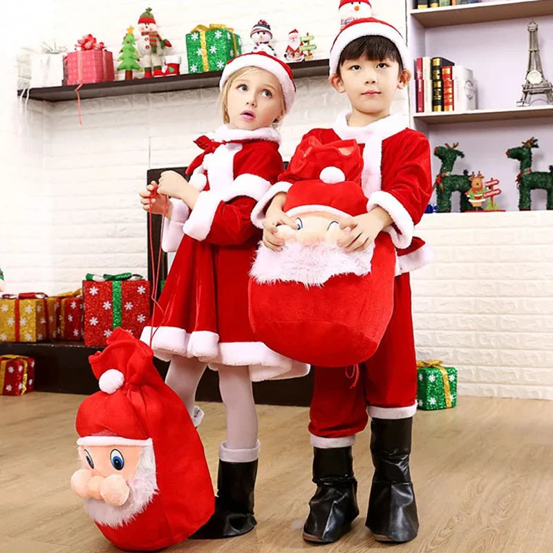 Velvet Santa Hooded Carnival Cape