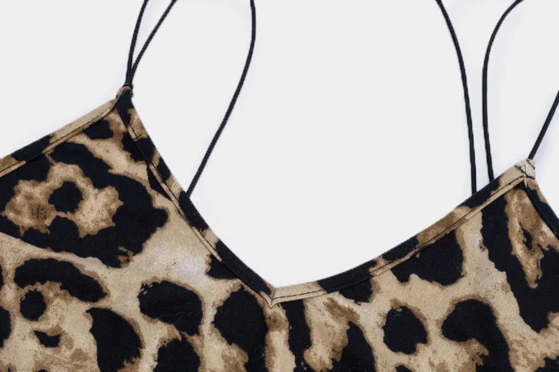 Wild Charm Leopard Midi Dress