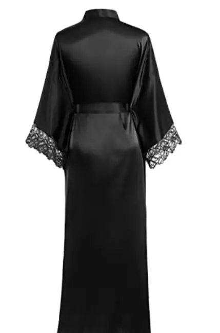 Silk Bloom Floral Kimono Robe