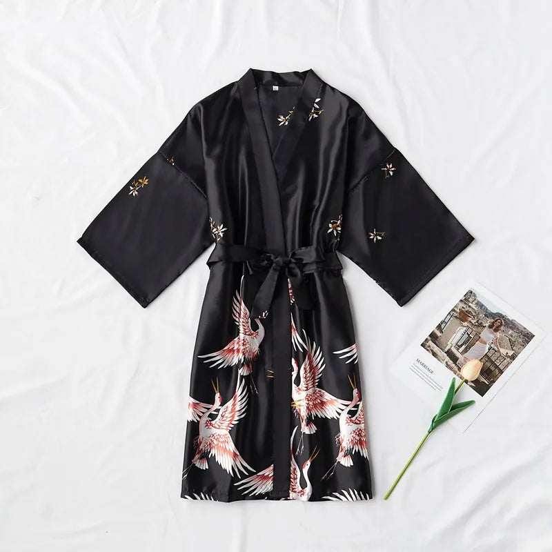 Velisse Satin Kimono Robe