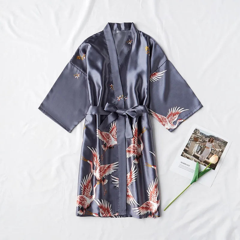 Velisse Satin Kimono Robe