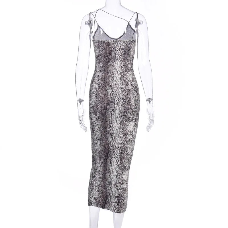 Wild Charm Leopard Midi Dress