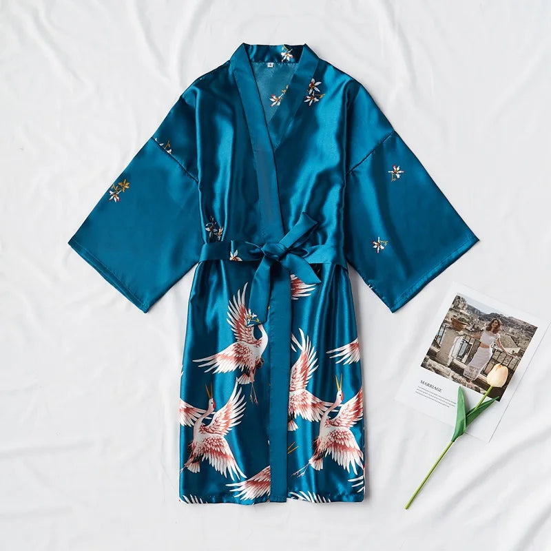 Velisse Satin Kimono Robe
