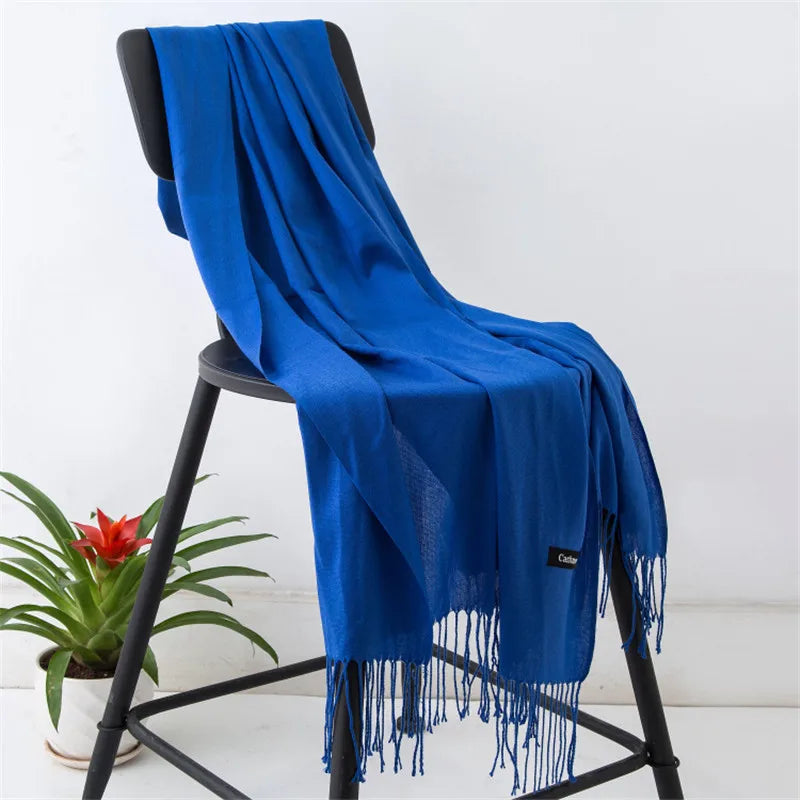 Elegant Cashmere Touch Pashmina Scarf