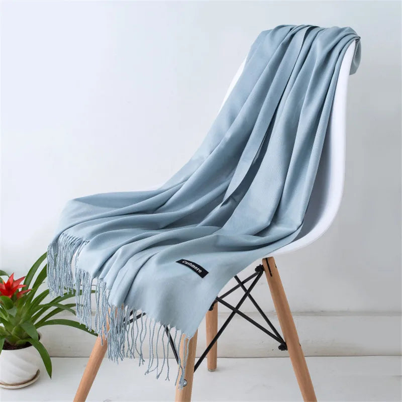 Elegant Cashmere Touch Pashmina Scarf