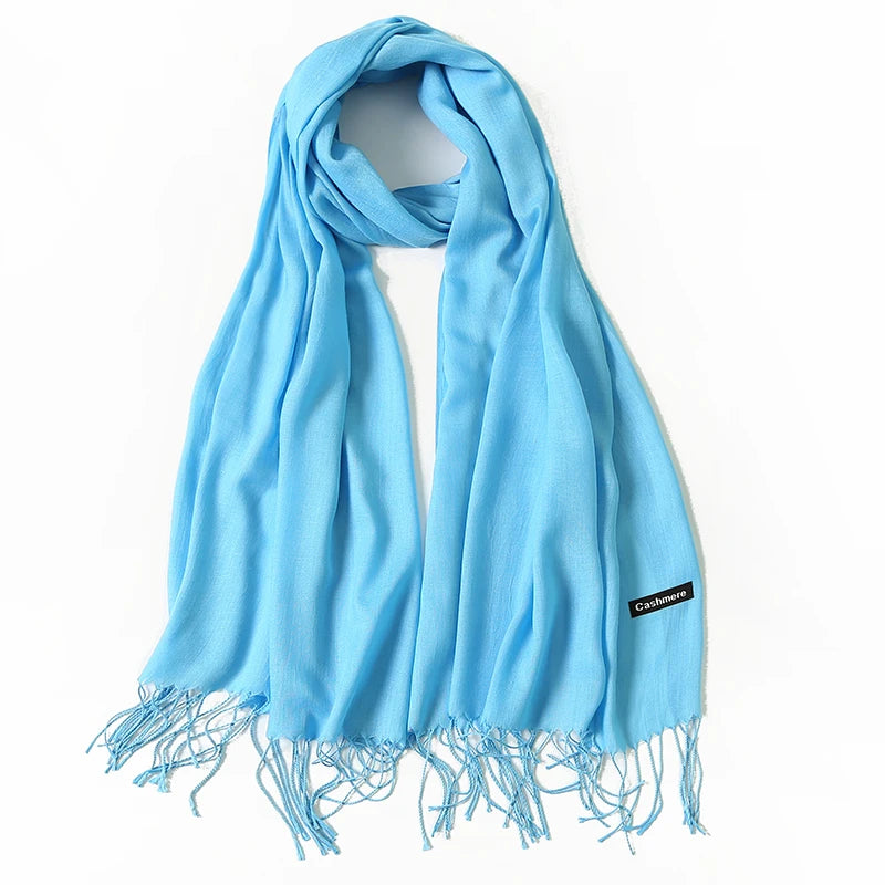 Elegant Cashmere Touch Pashmina Scarf