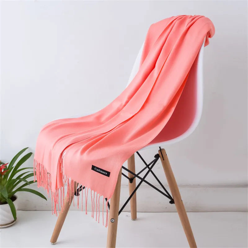 Elegant Cashmere Touch Pashmina Scarf