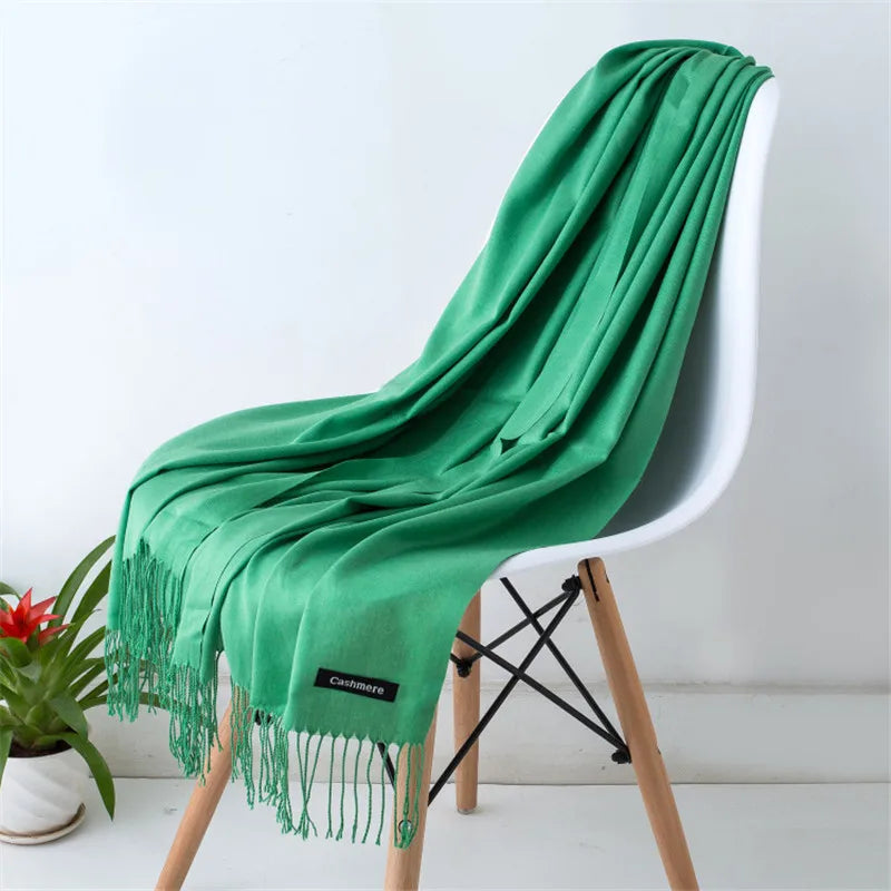 Elegant Cashmere Touch Pashmina Scarf