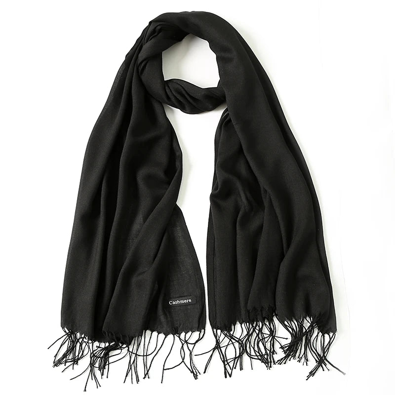 Elegant Cashmere Touch Pashmina Scarf
