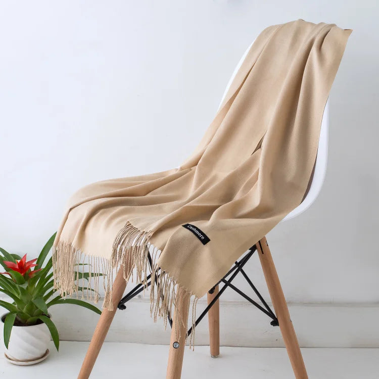 Elegant Cashmere Touch Pashmina Scarf