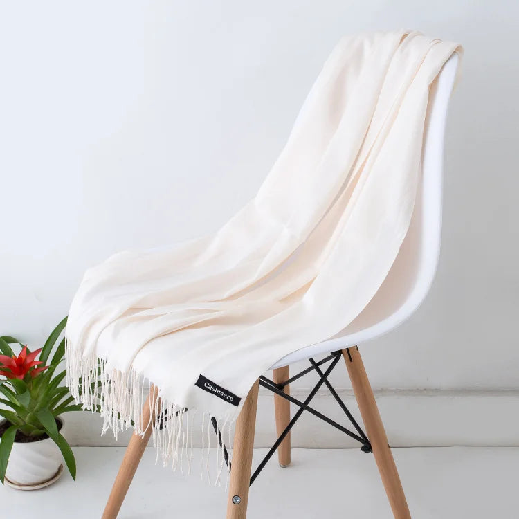 Elegant Cashmere Touch Pashmina Scarf