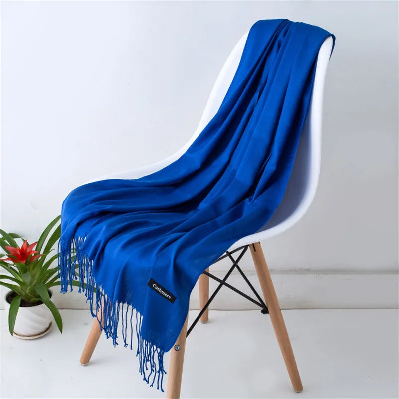 Elegant Cashmere Touch Pashmina Scarf