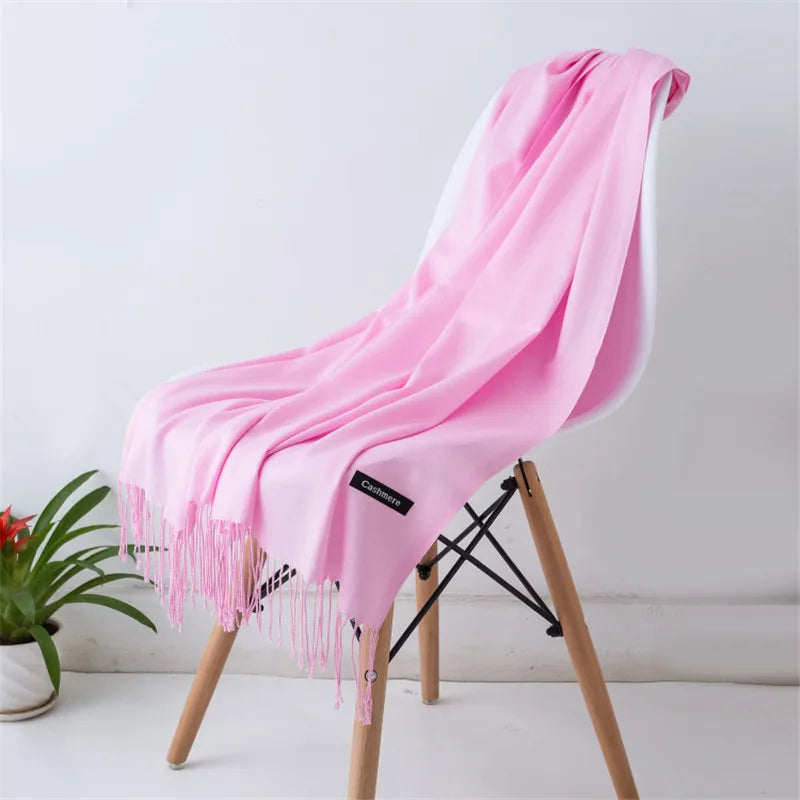 Elegant Cashmere Touch Pashmina Scarf