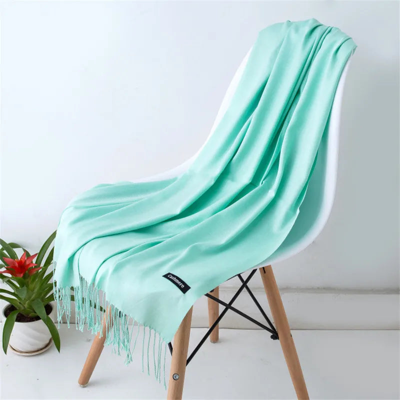 Elegant Cashmere Touch Pashmina Scarf