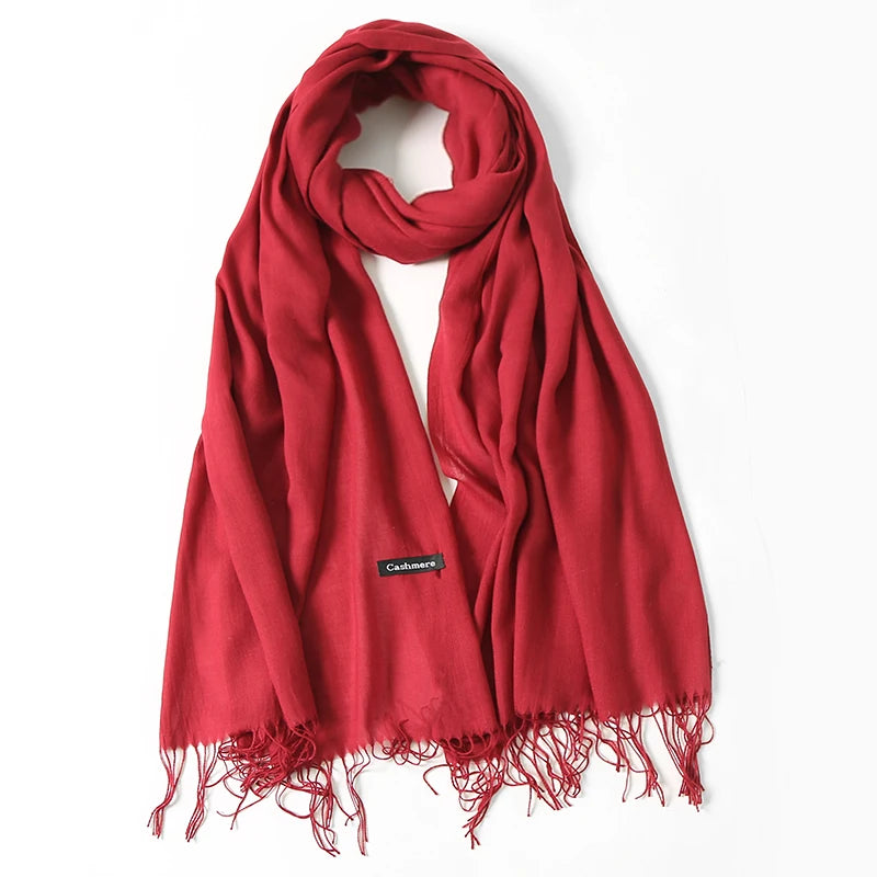 Elegant Cashmere Touch Pashmina Scarf