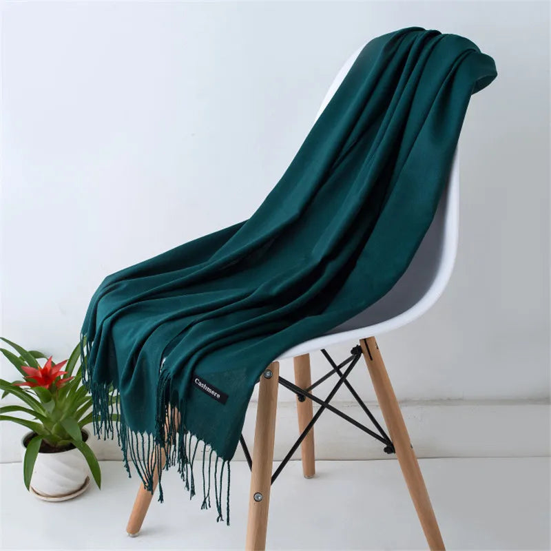 Elegant Cashmere Touch Pashmina Scarf