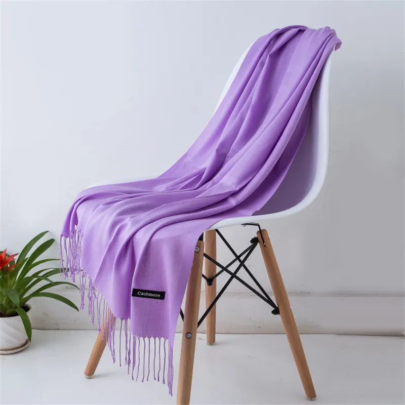 Elegant Cashmere Touch Pashmina Scarf