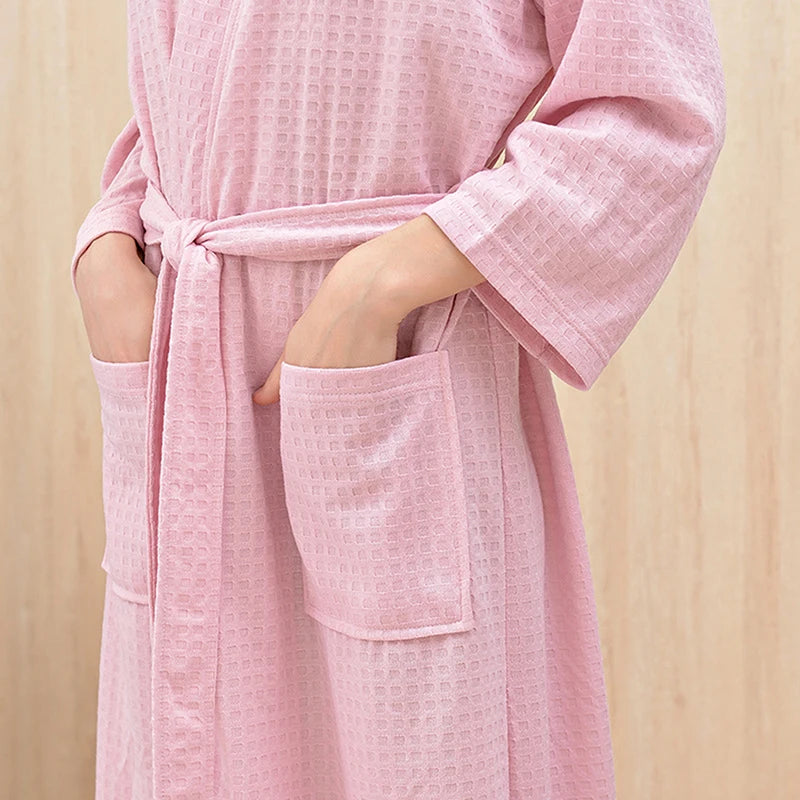 Unisex Waffle Bathrobe