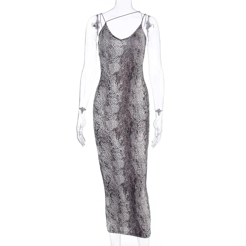 Wild Charm Leopard Midi Dress