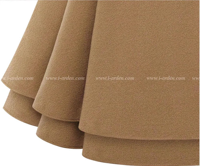 Korean Chic Wool-Blend Slim Trench Coat