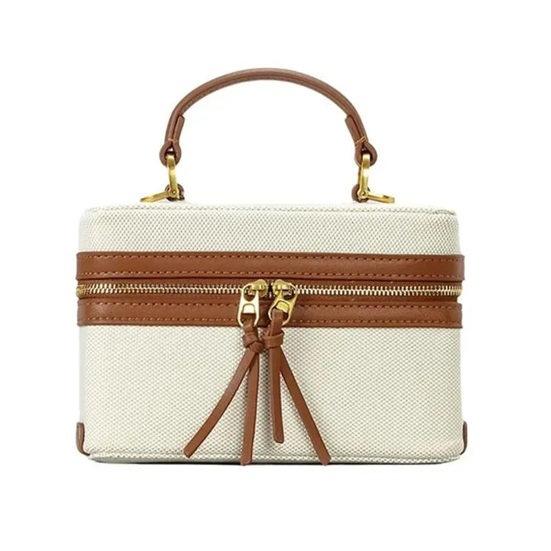 FXZLLQ Retro Canvas Box Bag