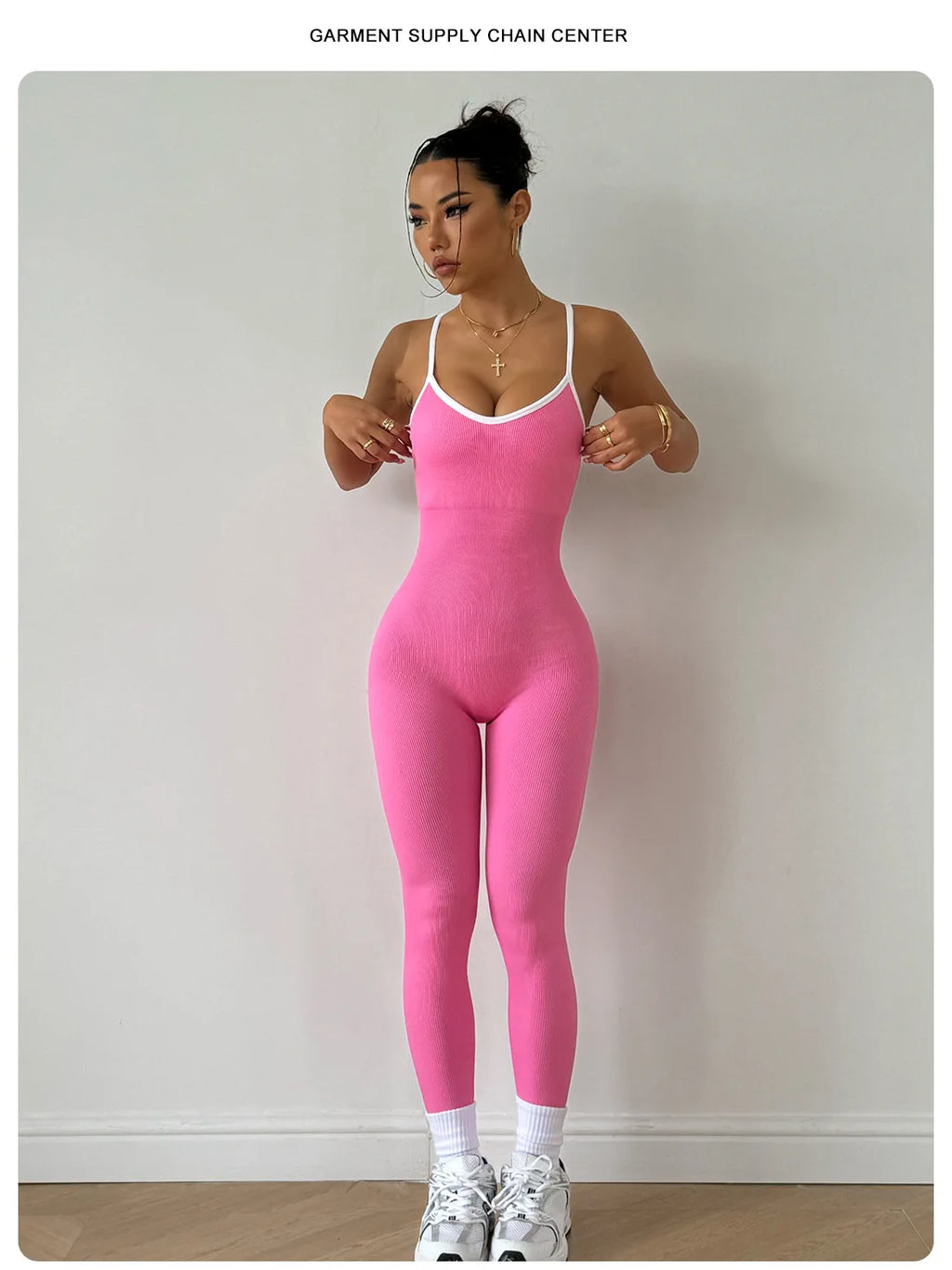 Color block Halter Performance Yoga Bodysuit