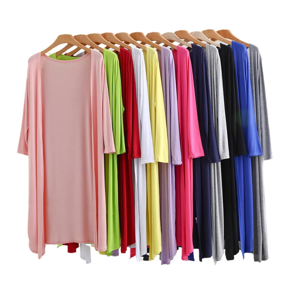 Soft Modal Longline Cardigan