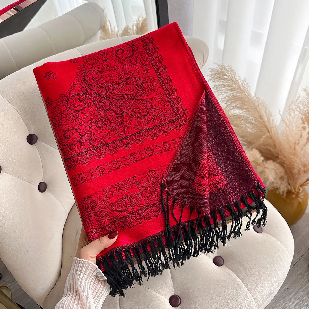 Bohemian Paisley Pashmina Scarf