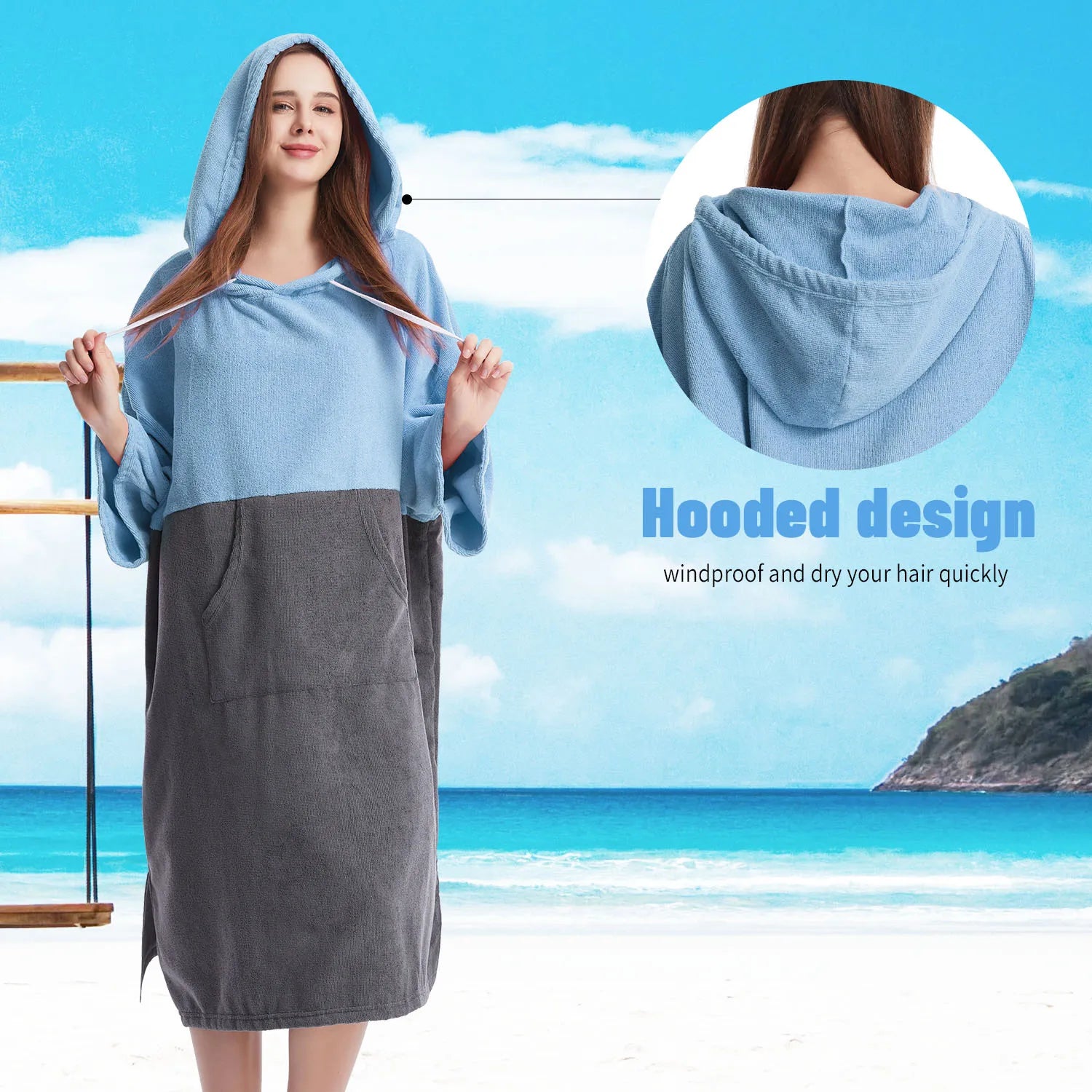 MUTAO Quick-Dry Changing Cloak