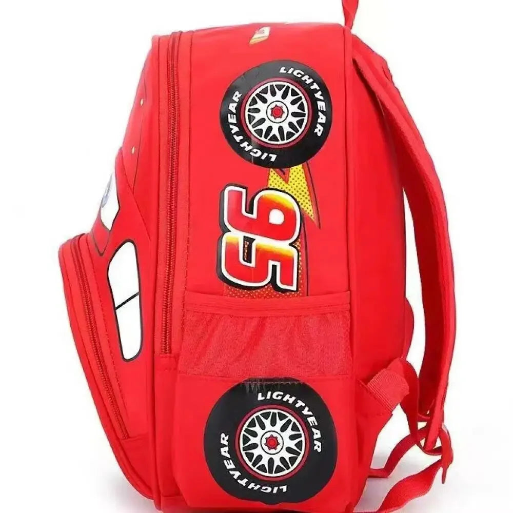 Kids' Waterproof Cartoon Car Backpack