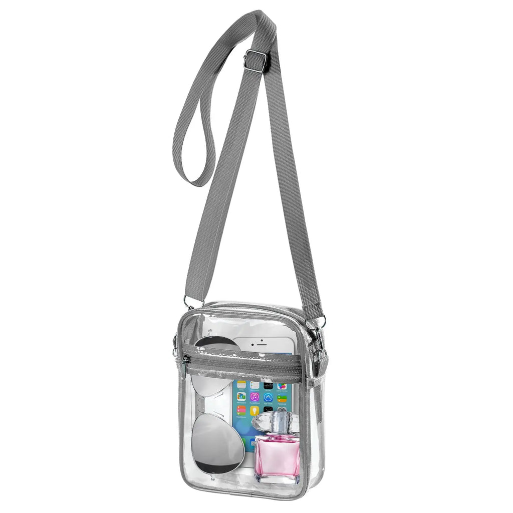 Stadium-Ready Clear Crossbody Purse