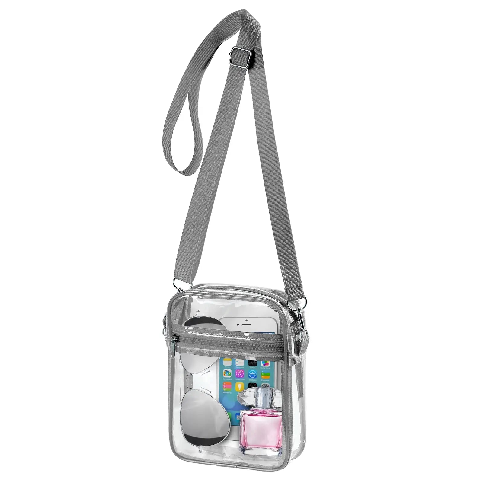 Stadium-Ready Clear Crossbody Purse