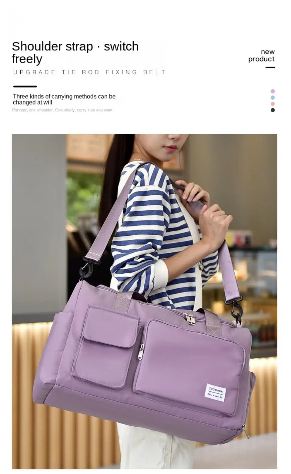 UNIXINU Women’s Large Capacity Carry-On Bag