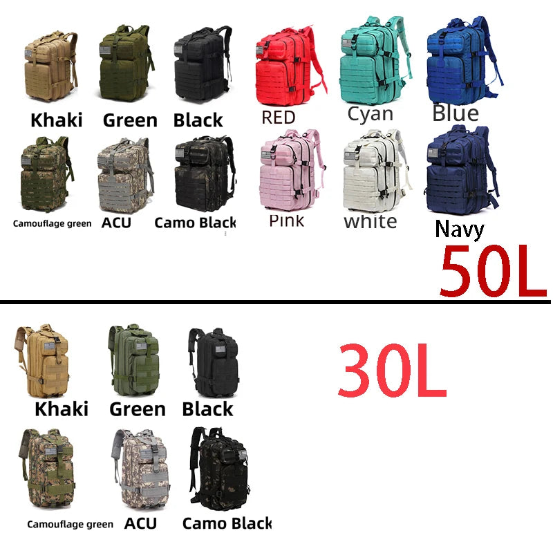 Thuram 30L/50L Waterproof Tactical Backpack