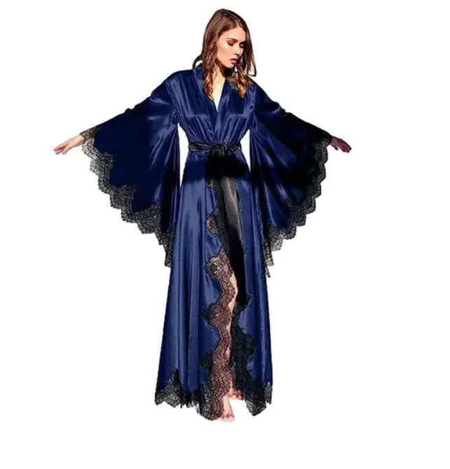 Silk Satin Kimono Robe