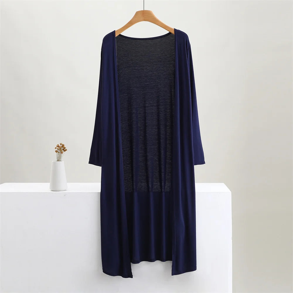 Soft Modal Longline Cardigan