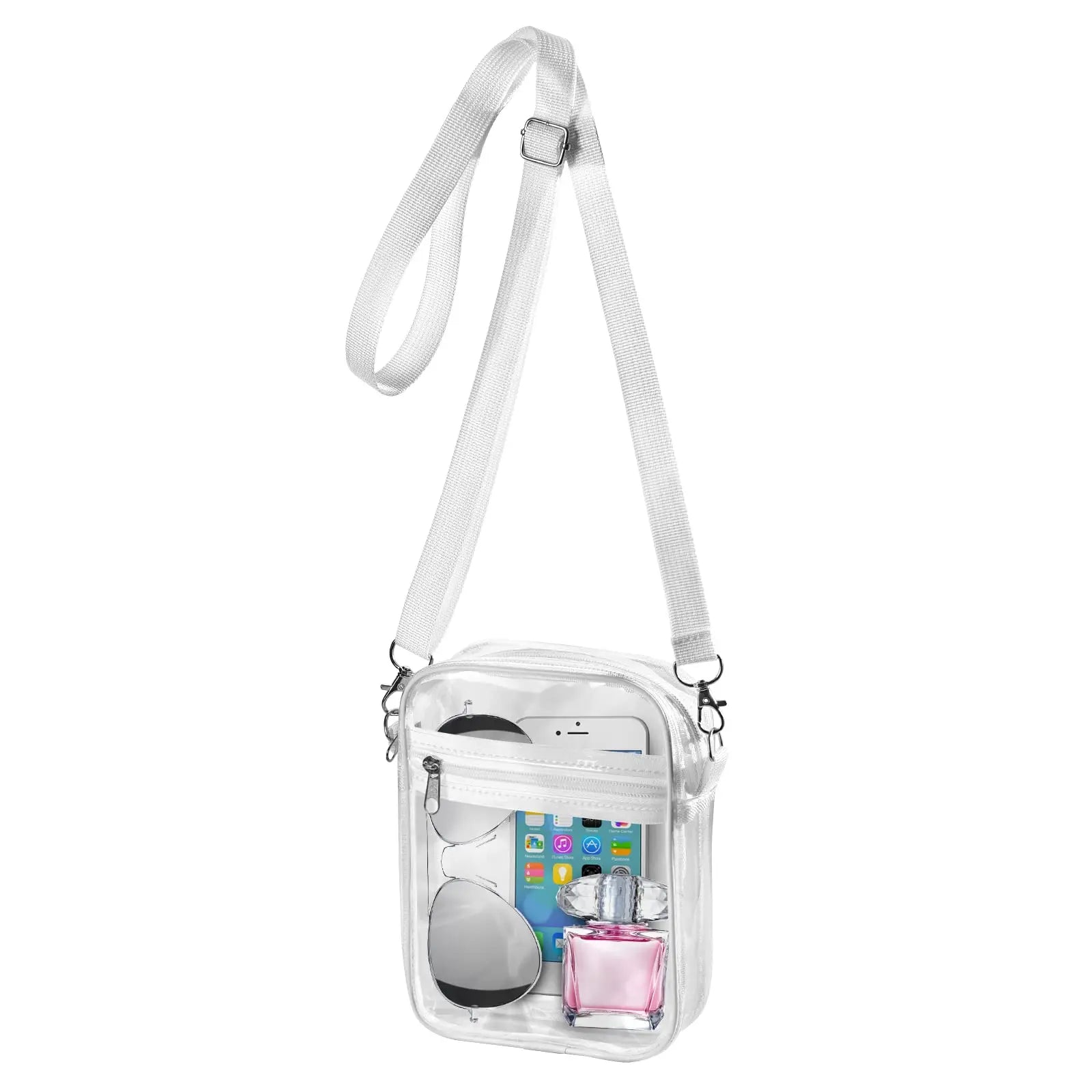 Stadium-Ready Clear Crossbody Purse