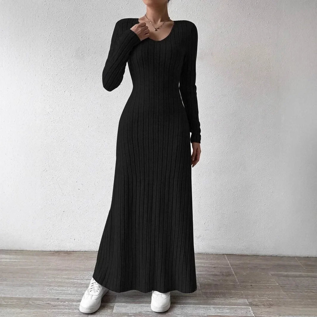 Slim Knit Maxi Dress