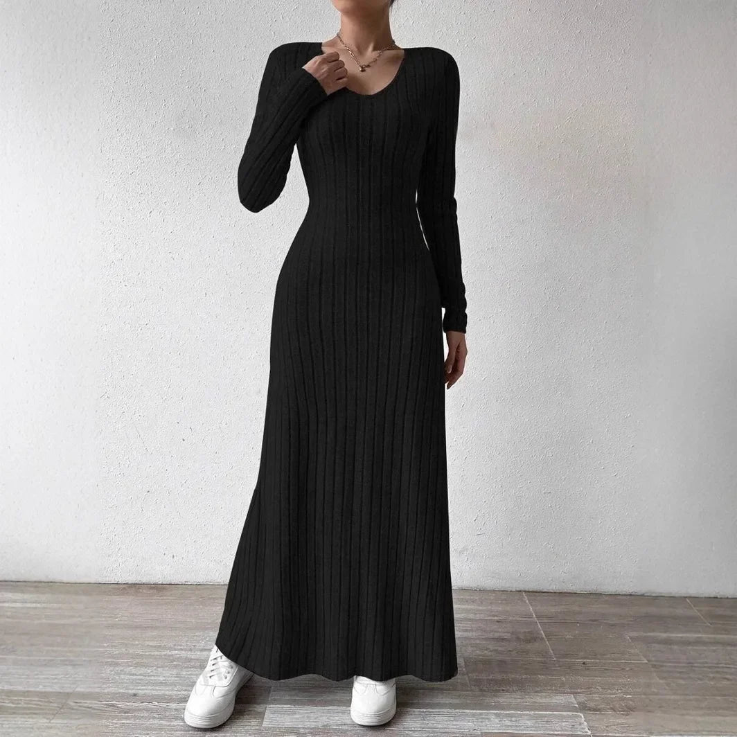 Slim Knit Maxi Dress