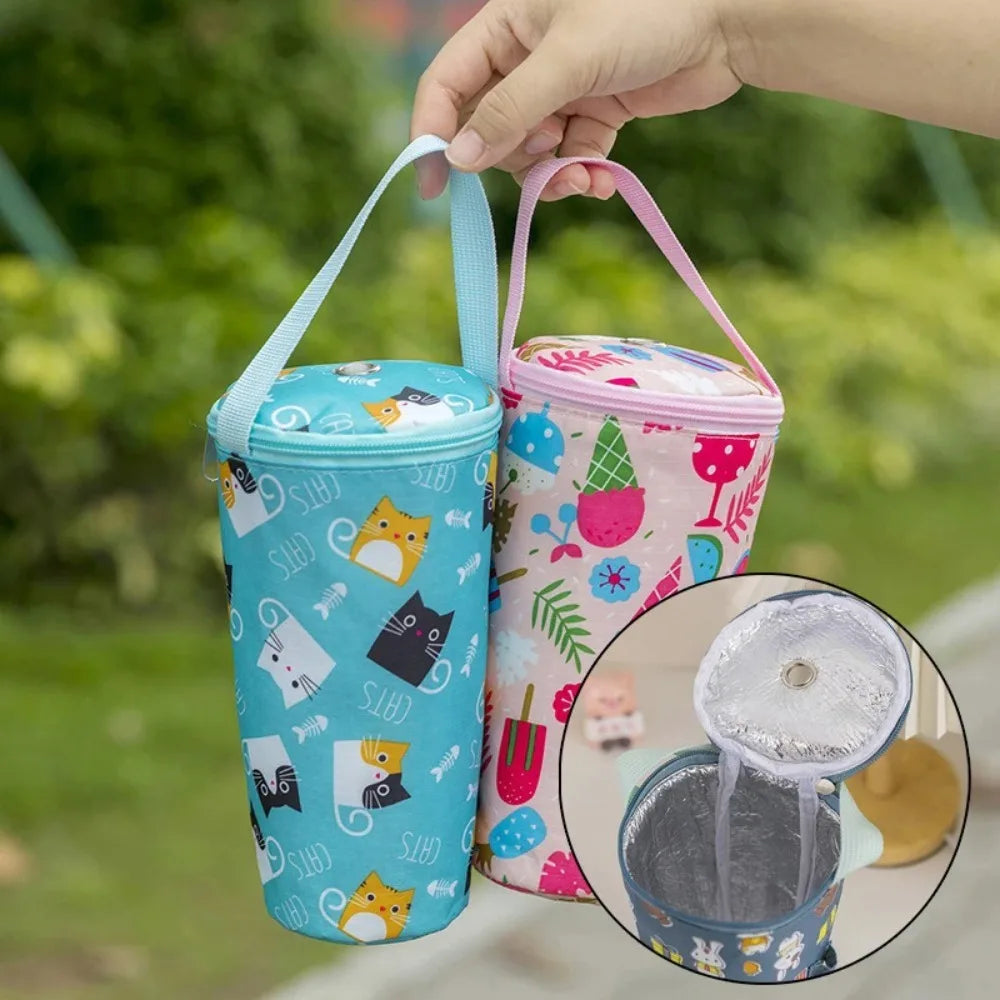 Insulated Canvas Milk Tea Tote
