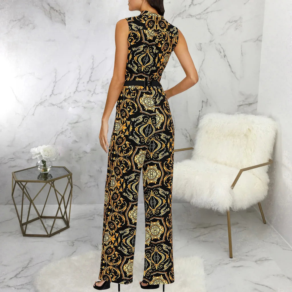Elegant Tie-Waist Jumpsuit