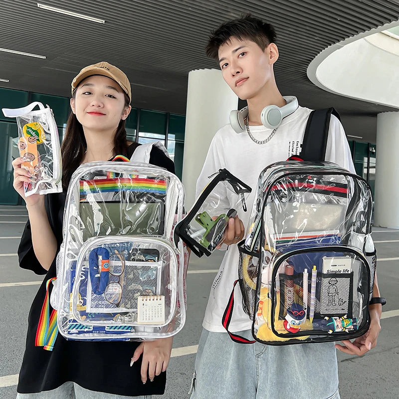 Clear PVC Travel & School Backpack