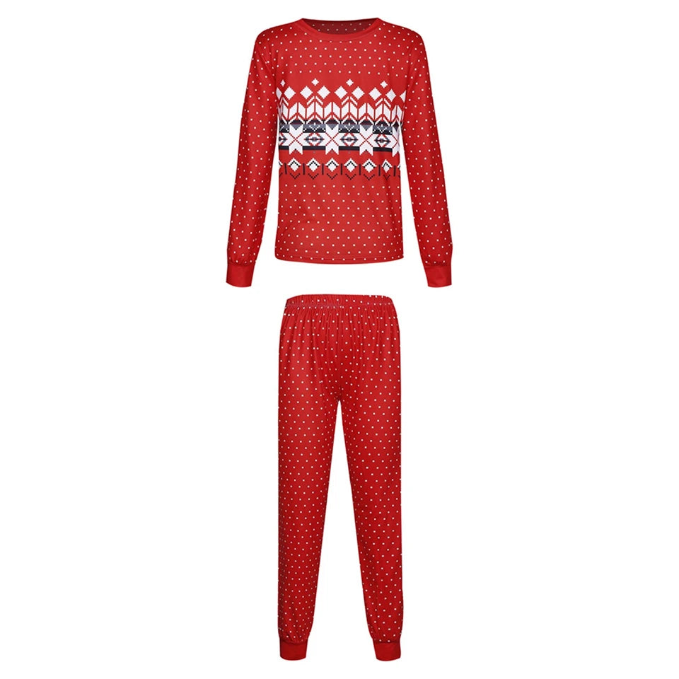Festive Family Matching Christmas Pajamas Set