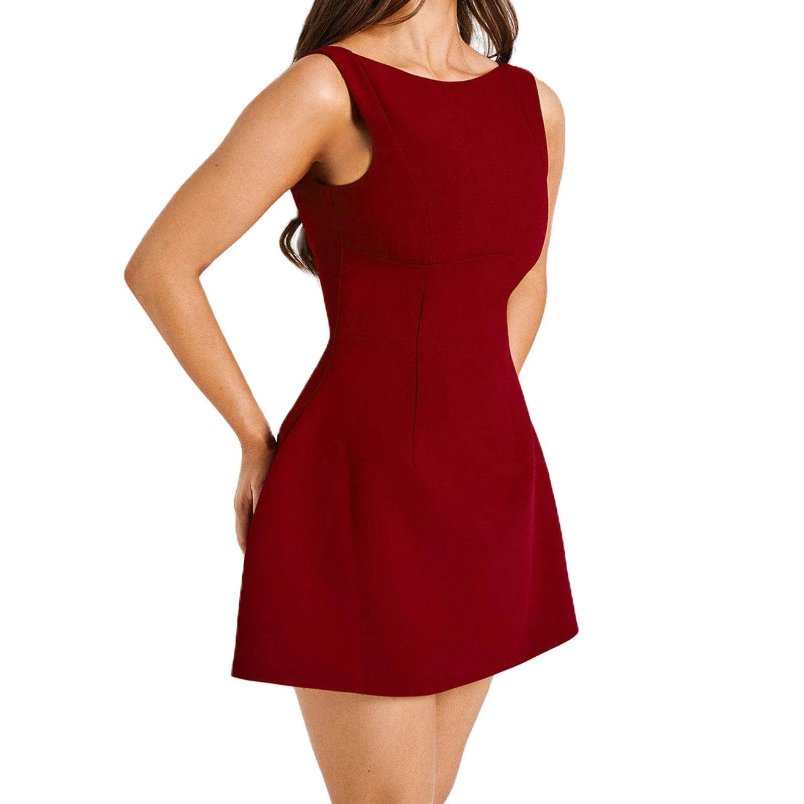 Bloom Ease Sleeveless A-Line Dress