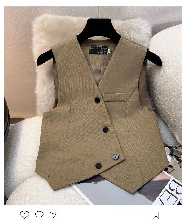 Elegant Wide-Leg Pants & Vest Set