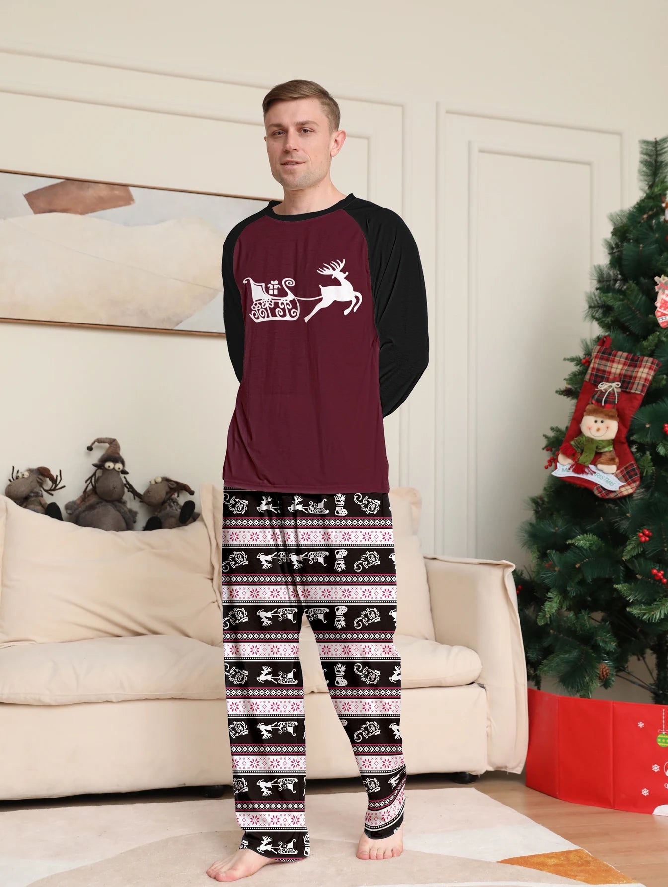 2025 Winter Family Reindeer Pajama Set