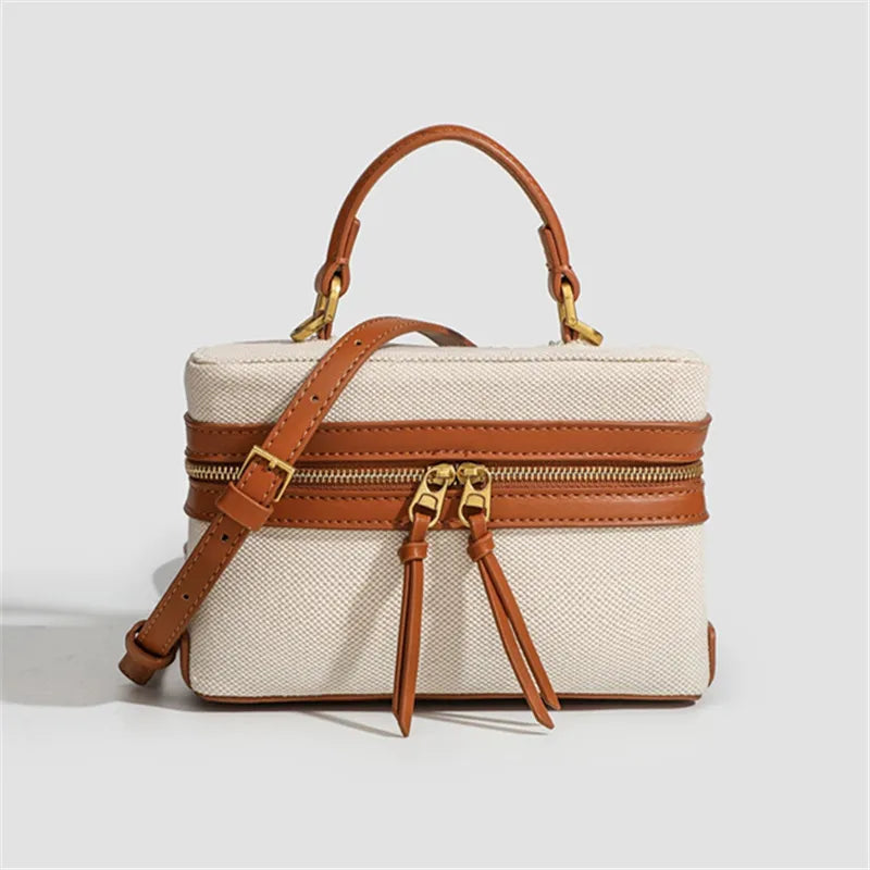 FXZLLQ Retro Canvas Box Bag