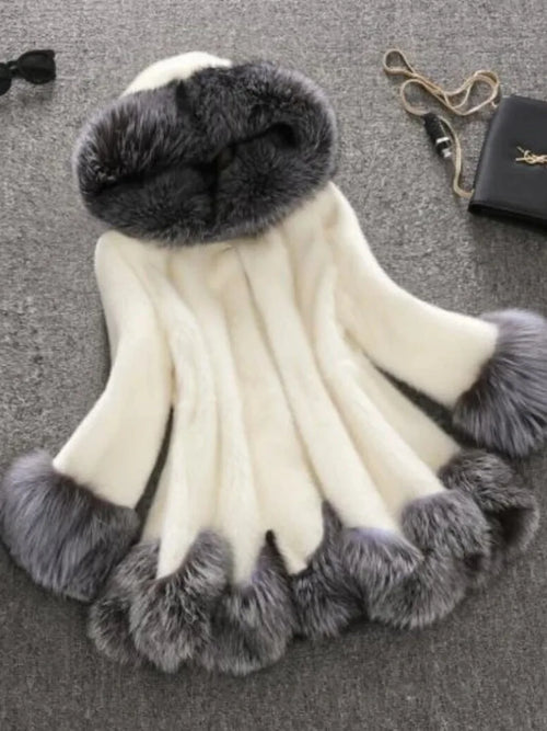 Arctic Luxe Faux Fur Hooded Coat