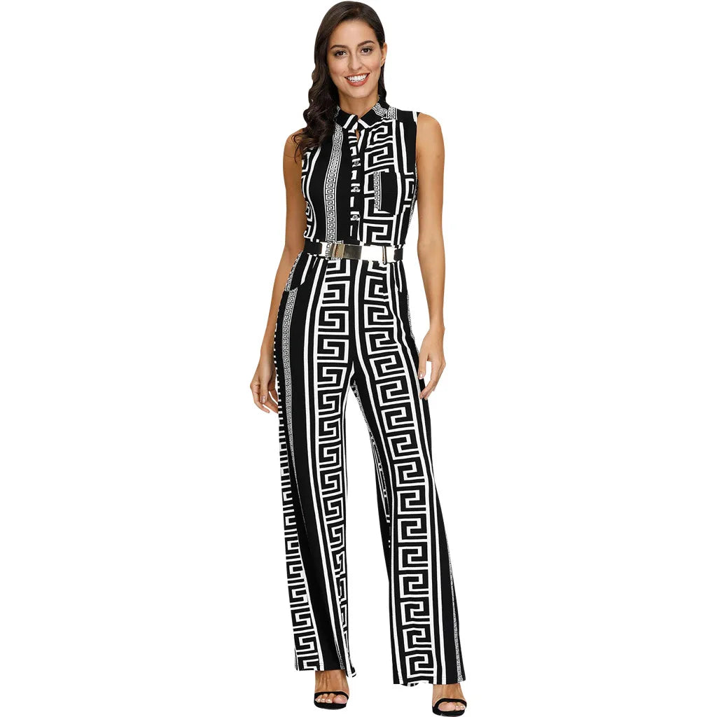 Elegant Tie-Waist Jumpsuit